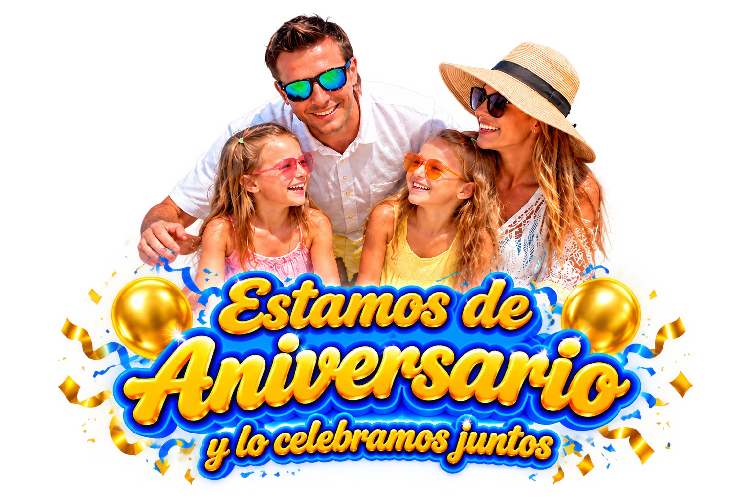 Familia feliz viajando con Souls Travellers