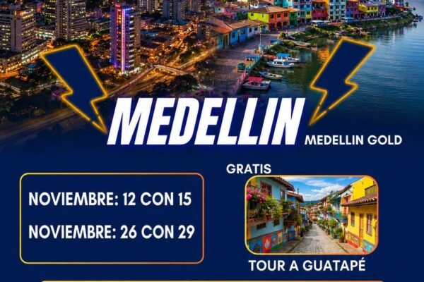 Medellín Gold + Tour a Guatapé Gratis