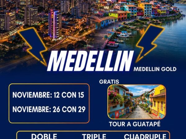 Medellín Gold + Tour a Guatapé Gratis