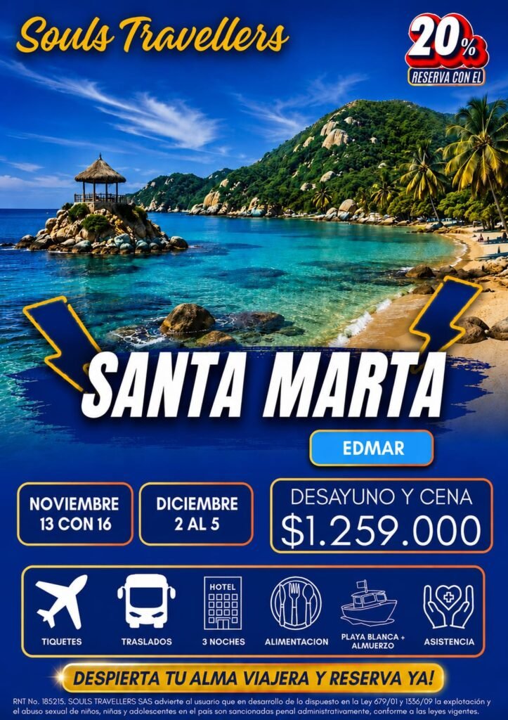 Santa Marta – Hotel Edmar (Fechas Especiales)