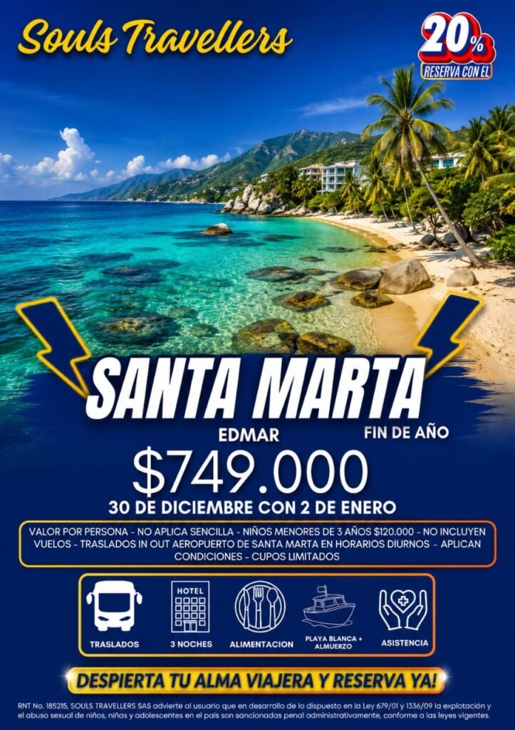 Especial Fin de Año en Santa Marta – Hotel Edmar
