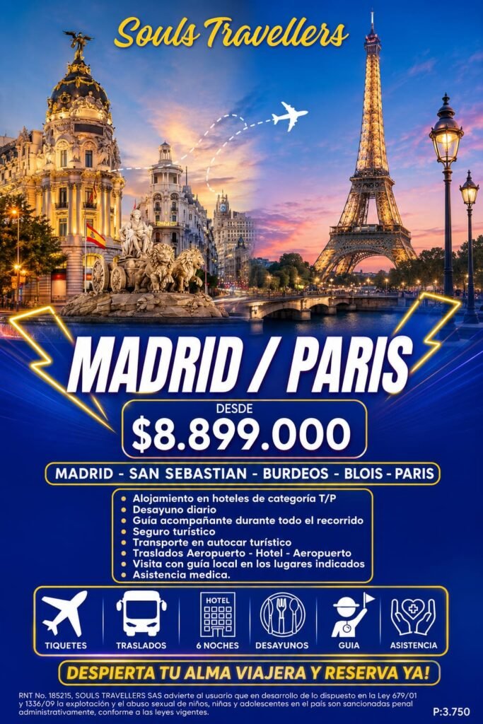Circuito Europa Soñada: Madrid & París (con San Sebastián, Burdeos y Blois)